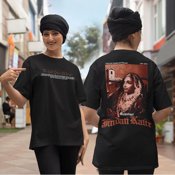 Maharani Jindan Kaur Women Oversized T Shirt